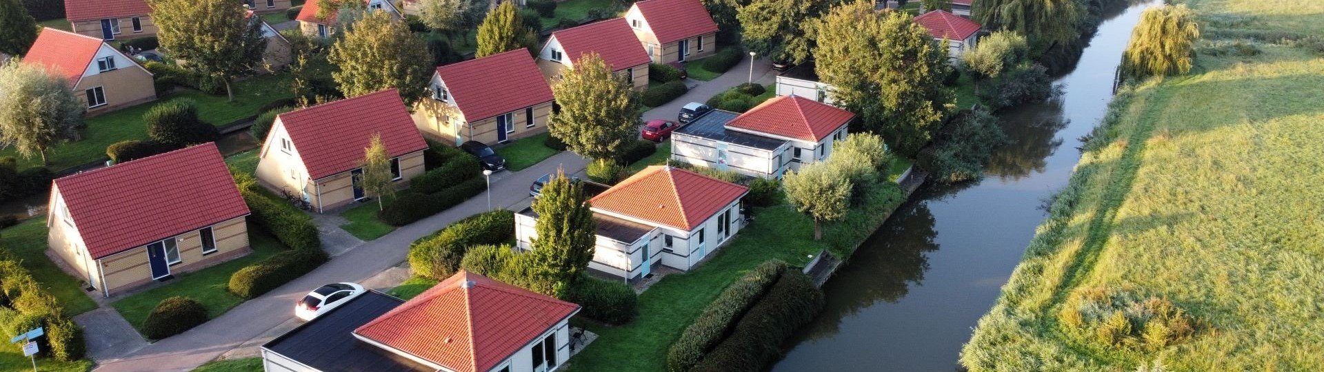 Luchtfoto ijsselhof bungalows